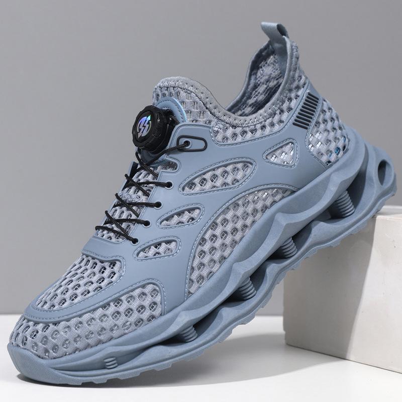 

Men s shoes summer 2025 new men s breathable shock-absorbing shoes soft sole lightweight hiking shoes versatile mesh shoes 44