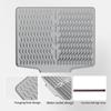 Large Folding Drainer Mat Anti-Slip Sink Mat Hot Pot Holder Silicone Dish Drying Mat  Home
