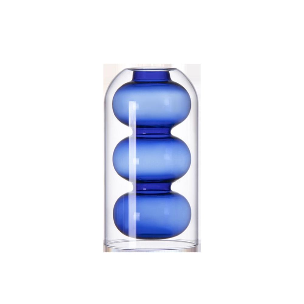 Modern Simple Creative Colored Glass Vase Flower Arrangement Home Decoration Accessories Home Decoration Birthday Gift Pots