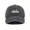 Washed Baseball Hat Men's Printed Peaked Cap Women's Outdoor Visor Fishing Hat