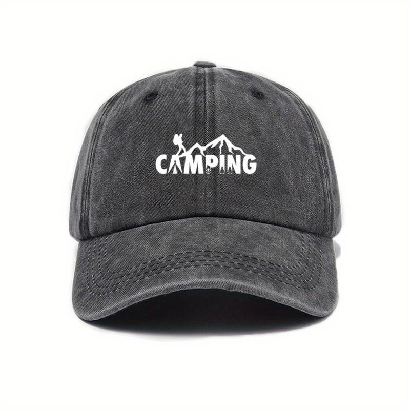 Washed Baseball Hat Men's Printed Peaked Cap Women's Outdoor Visor Fishing Hat