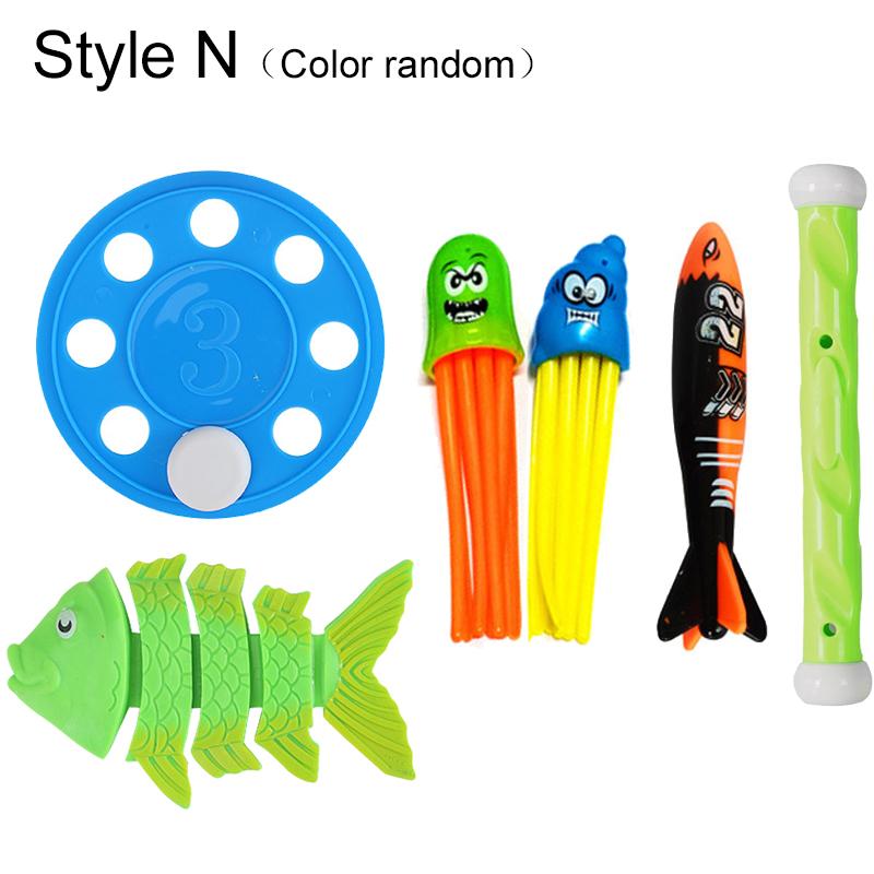 Diving Toy Plastic Kids Summer Float Swimming Pool Underwater Training Accessories Torpedo Seaweed Water Toys for Children TMZ