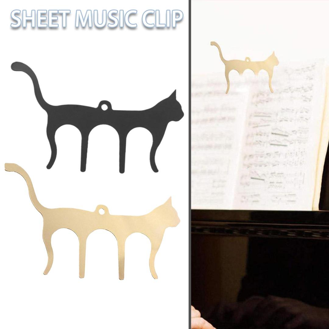 

PDTO зажим для музыкальной книги милый фиксатор в форме кошки декоративный держатель для музыкальной партитуры