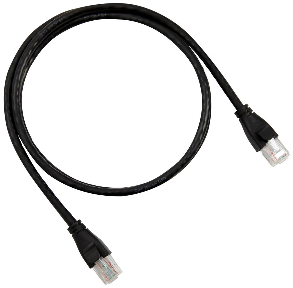 Amazon Basic LAN Cable RJ45 Cat-6 Compatible 0.9m 10-Piece Set, Black