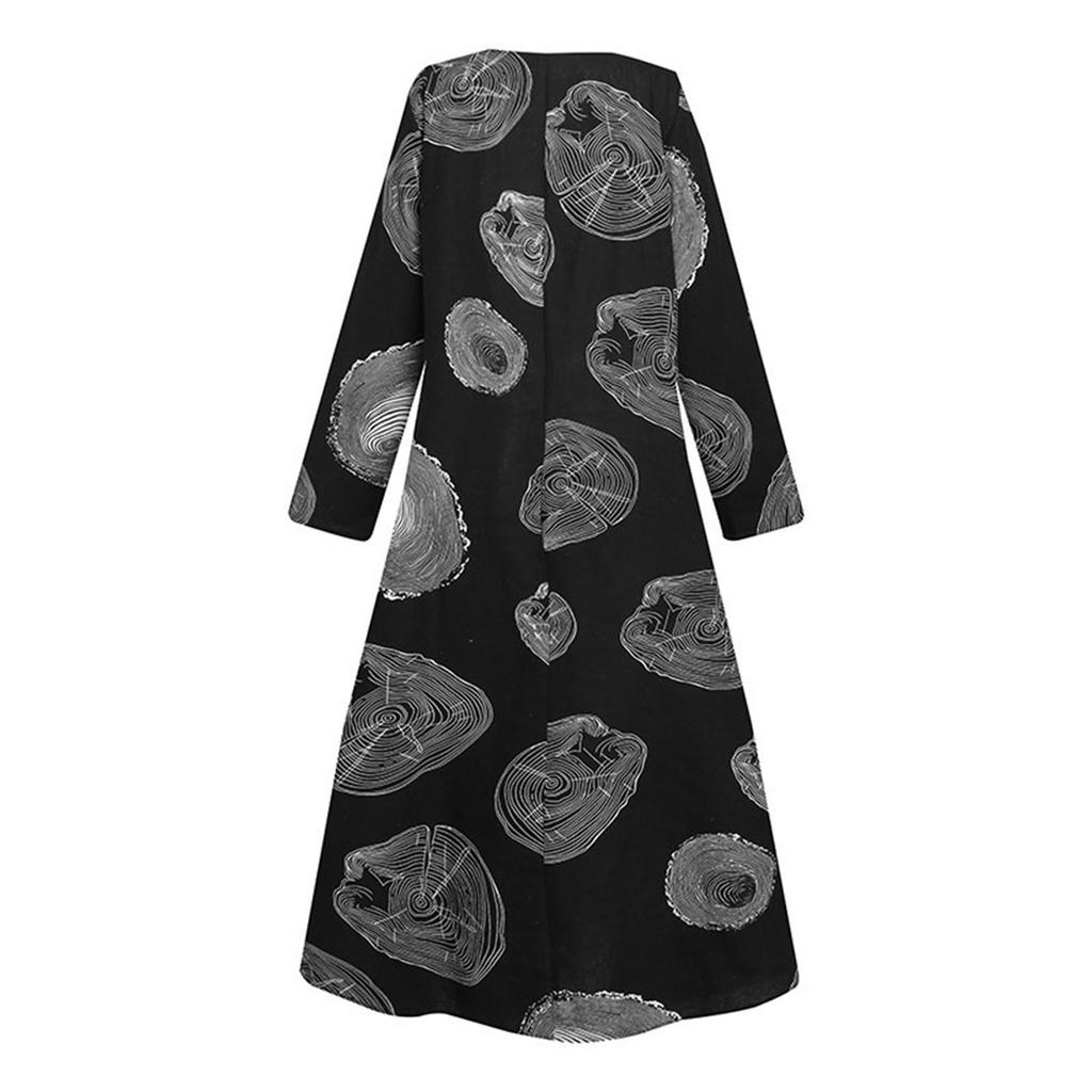 Robe Longue Tunique Ethnique En Coton - Couleur Moutarde - Taille XL - Occasion Très Bon état