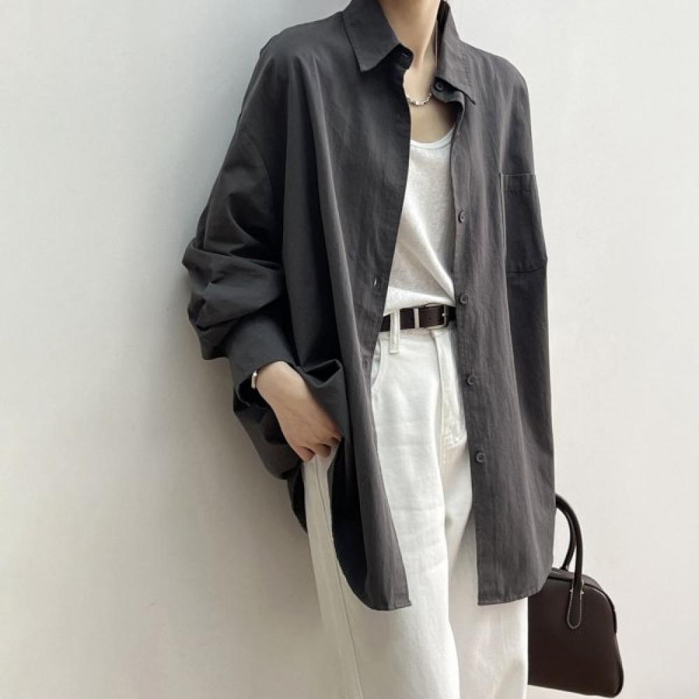 Lala Basic Cotton Shirt Maiac041