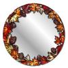 Spider Web Mirror Wall Art Halloween Decorative Stickers with Spiders/Skeletons/Pumpkins, Retro Hanging Festive Party Decorations Ornament,