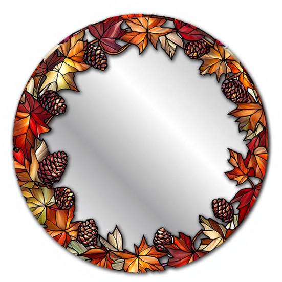 Spider Web Mirror Wall Art Halloween Decorative Stickers with Spiders/Skeletons/Pumpkins, Retro Hanging Festive Party Decorations Ornament,