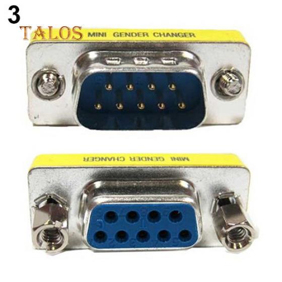 DB9 Mini Cambiasesso Accoppiatore Femmina a Femmina/Maschio a Maschio/Maschio a Femmina Gadget per Computer