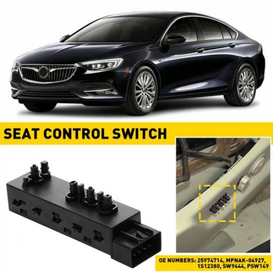 Seat Control Switch Left Side Driver For 2010-2015 Chevrolet Camaro Equinox