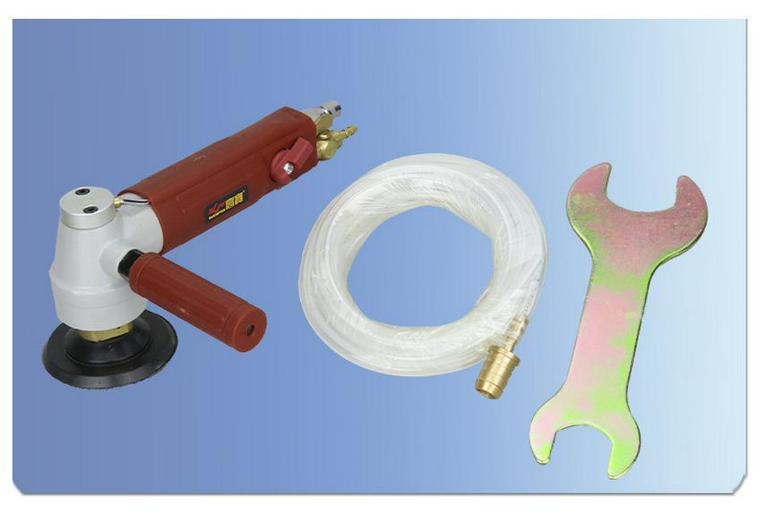 Gaobao Pneumatic Wet Polisher: 3" & 4" Air-Powered Water-Feed Stone Grinder.