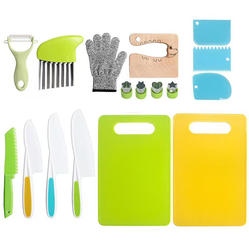 Children's Toy Knife Set for Early Education - Safe Cutting Tools for Kindergarten and Vegetable Play