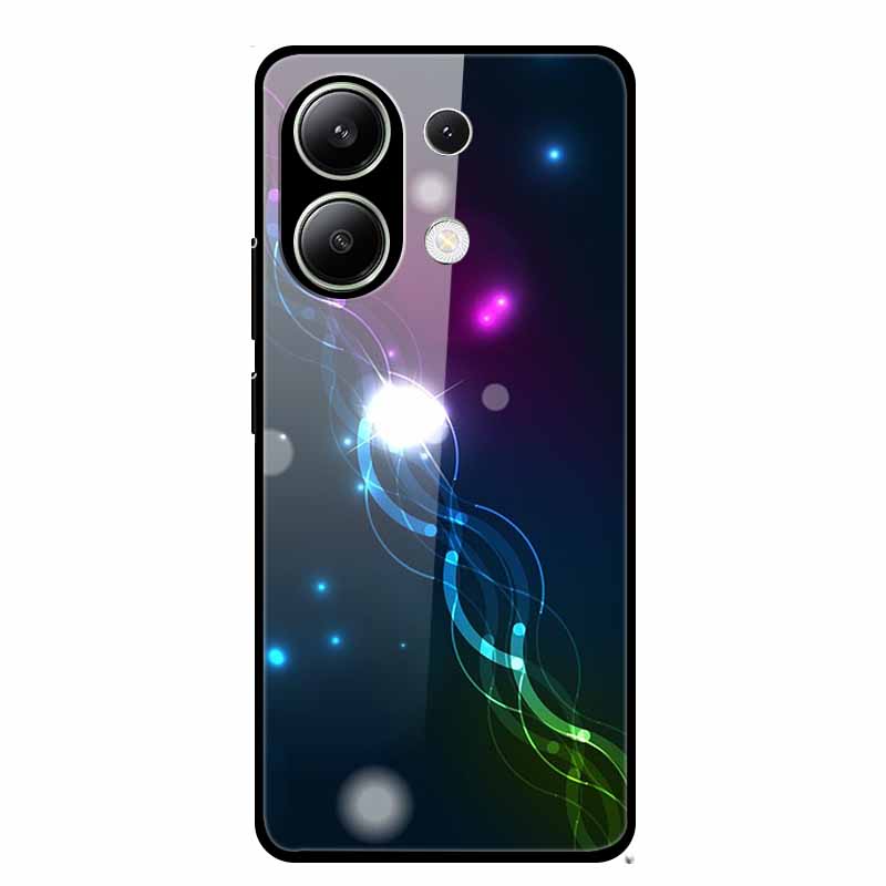 For Xiaomi Redmi Note 13 Pro 4G 6.67"Tempered Glass Cases Silicone Bumper Hard Back Covers for Redmi Note13 4G 6.67" Phone Cases