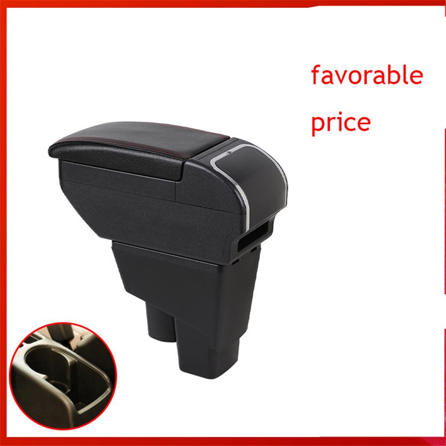 Double Layer Armrest Box For Honda For Jazz 2009-2013 Hatchback Console Storage