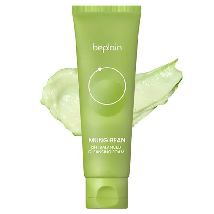 BEPLAIN Mousse Nettoyante au pH équilibré aux Haricots Mungo Verts – Nettoyant quotidien doux pour peau sensible, Coréen