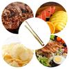 Keukentang voor Koken Grillen Keukentang Hittebestendig Roestvrij Staal Voedseltang Multifunctionele Voedselklem Zwaar Uitgevoerd