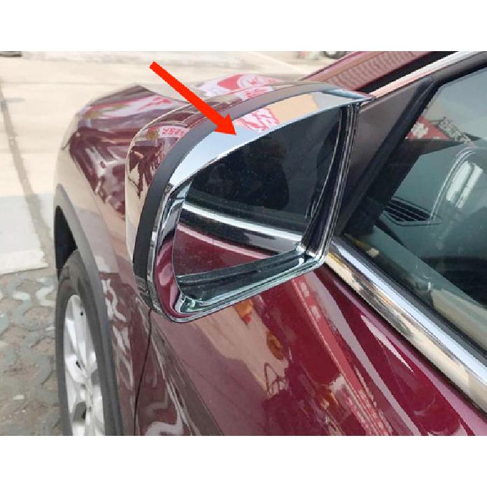 ABS Chrome Mirror Rearview Rain Guard Cover Trim For 2017- JEEP Compass 2pcs