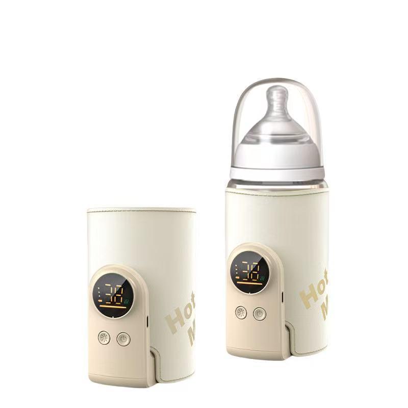 

Wireless Rechargeable Baby Bottle Warmer with Insulated Sleeve for Constant Temperature Heating 6000mAh + USB Cable