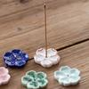 Kirschblüten Räuchergefäß Zuhause Keramik Dekor Stäbchenhalter Aromatherapie Räucherstövchen Büro Teehaus Ornament