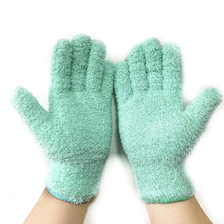 Multipurpose Dust Collection Gloves Soft Absorbent Corals Fleece For Home Cleaning Tasks Gentle On Furniture Surfaces