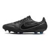 Buty sportowe męskie Tiempo Legend 9 Elite FG Czarne Ciemnoszaro-dymne Jasnoniebieskie CZ8482-001