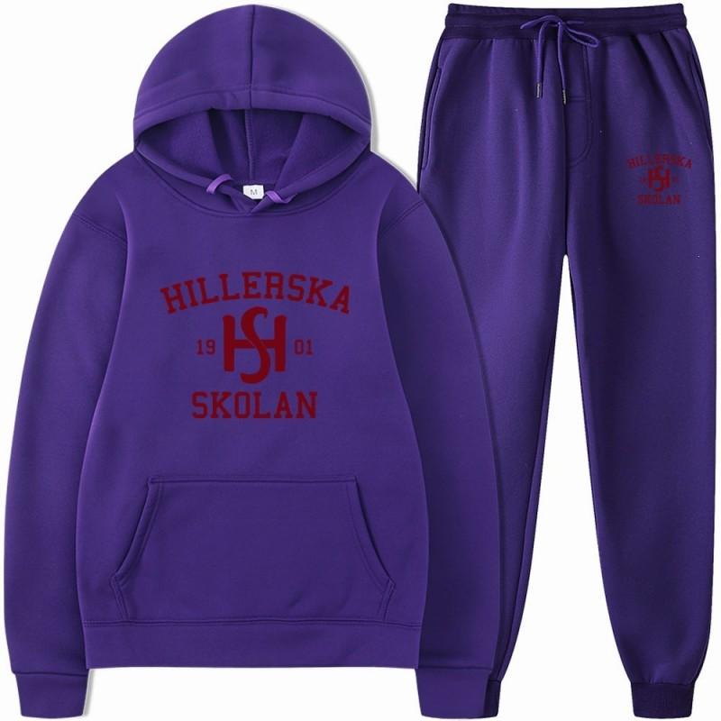 Young Royals Hillerska School Hoodie Teens Casual Printed Pullover Loose Fit
