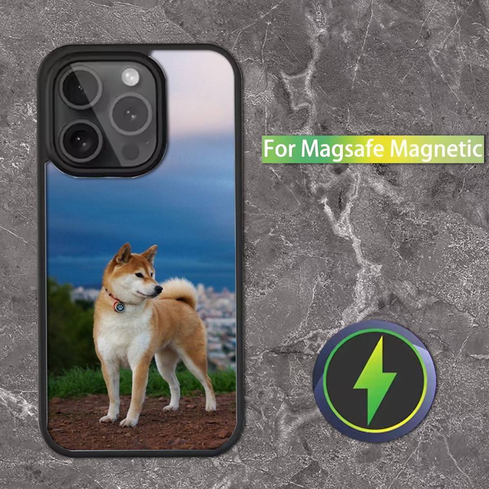 Animal Shiba Inu Dog Cute Phone Case For iPhone 16,15,14,13,12,11,Pro,Max,Plus,Mini,SE Magsafe Magnetic Wireless Charging