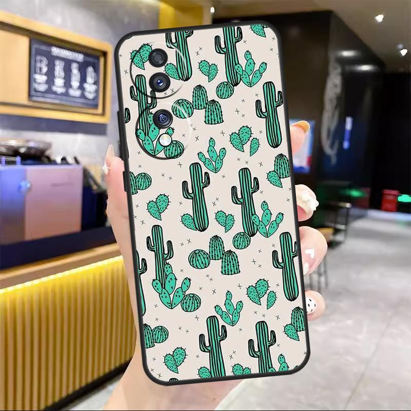 Cactus Pattern For Honor Magic 8 7 6 5 Lite Case For Honor 200 400 Pro 50 70 90 X8c X8b X9a X9b X9c Win RT