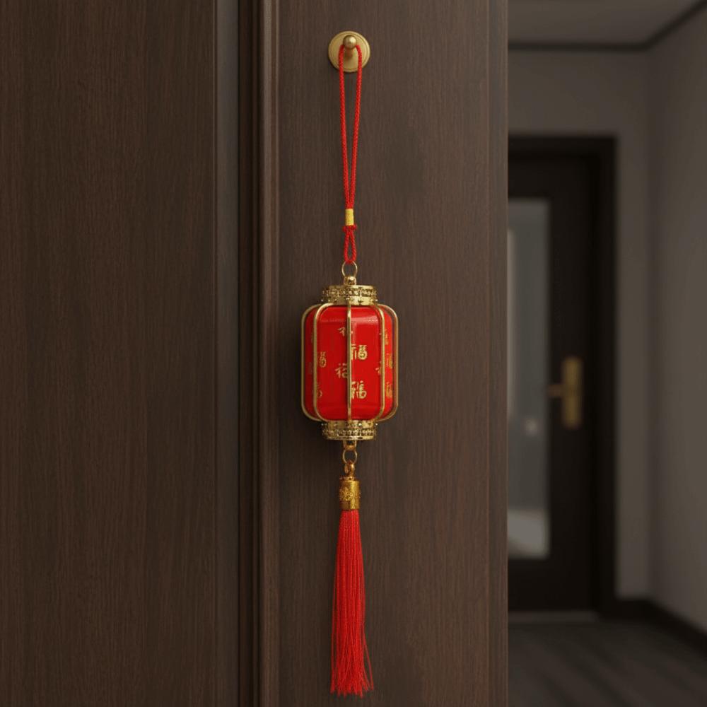 Retro Chinese Red Lantern Waterproof Handmade Craft Potted Decorative Lanterns Traditional New Year Lanterns Wedding