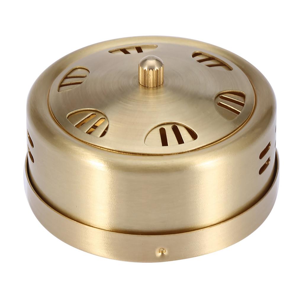 Ren Kobber Moxa Pinnebrenner Bærbar Moxa Boks 6 Hull Moxibustion Varmebehandling Holder