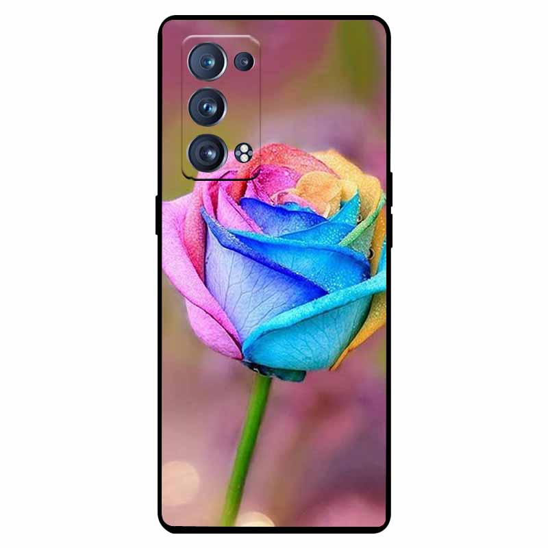 For Oppo Reno 6 Pro 5G Case Snapdragon Shockproof Soft Silicone TPU Back Cover For Oppo Reno 6 Pro CPH2247 Phone Cases Cute Capa