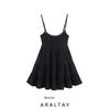 Araltay Autumn New Women's Clothing Fashion Style Fashion Lace Decorative Tulle Short Dress 0881319
