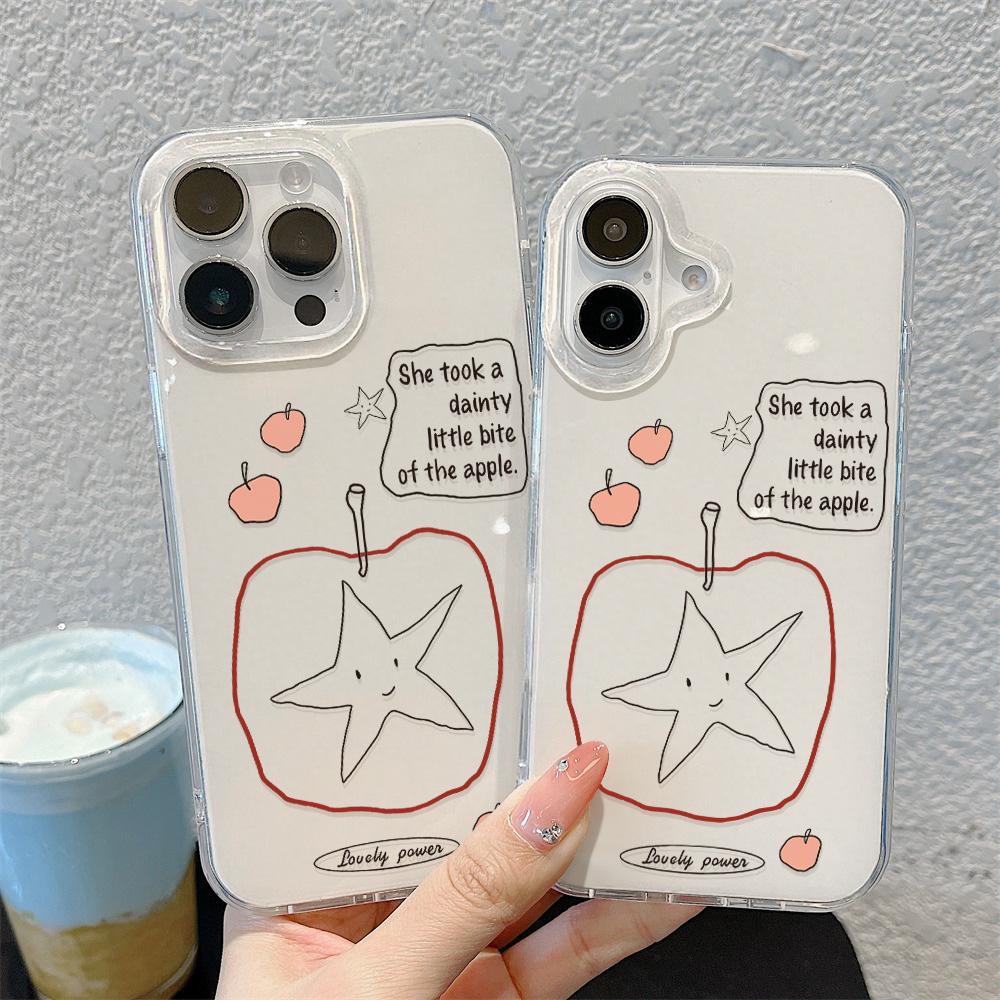 Painted Phone Case for iPhone 12 13 15 16 iPhone 16 12 13 14 15 Pro  14 15 16 Pro Max Coverage Shockproof Anti-Fingerprint Fresh Style Protective Case