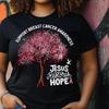 Breast Cancer Awareness Tee: Pink Ribbon Hope, Faith Shirt