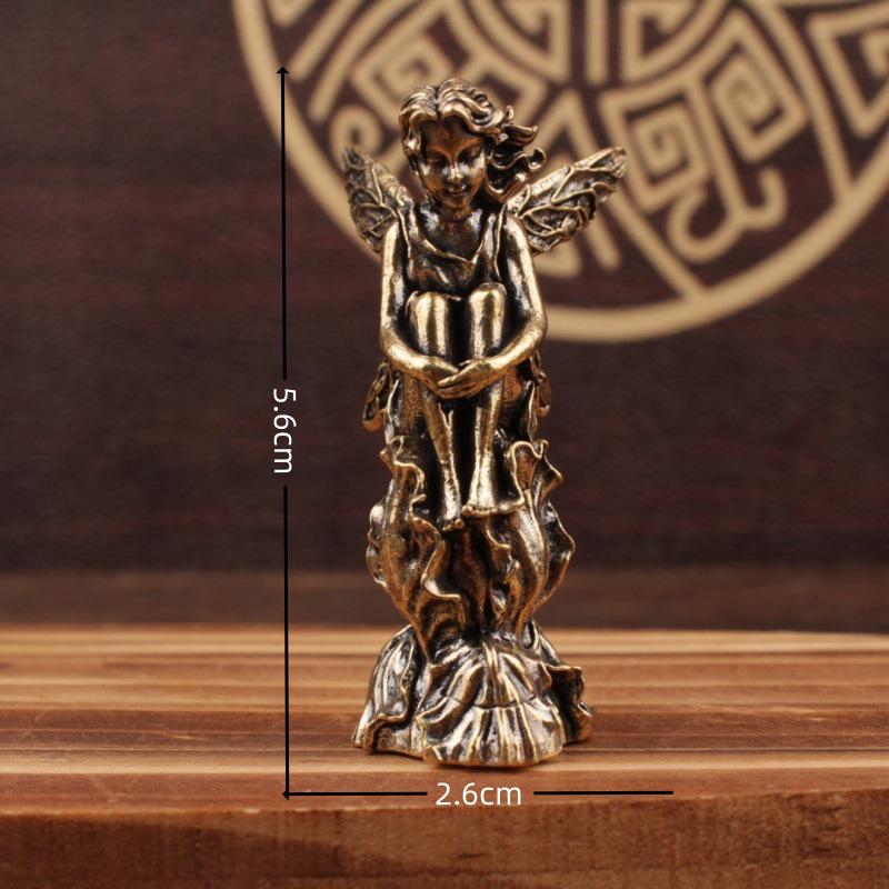Exclusivo para transações internacionais: Ornamento de Latão Asas de Anjo – Item Popular de Mercado de Artesanato