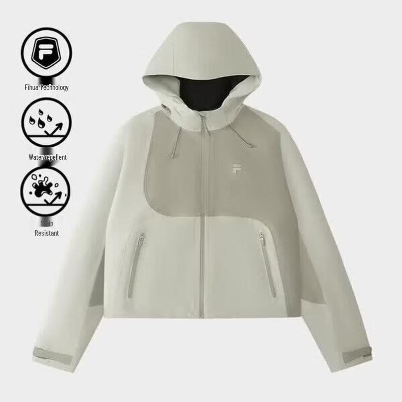 Женская водоотталкивающая тканая куртка с капюшоном FILA FUSION Коллекция Tian Xiwei L