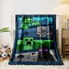 Minecraft Zombies Skeletons Endermen Blanket Bedroom Blanket for Livingroom Couch Lunch Break Soft Throw for Friend's Festival Gift