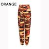 Women's High Waist Slim Cargo Camouflage Pants Plus Size Loose Hip Hop Pants Outdoor Sports Jogging Pants S-3XL