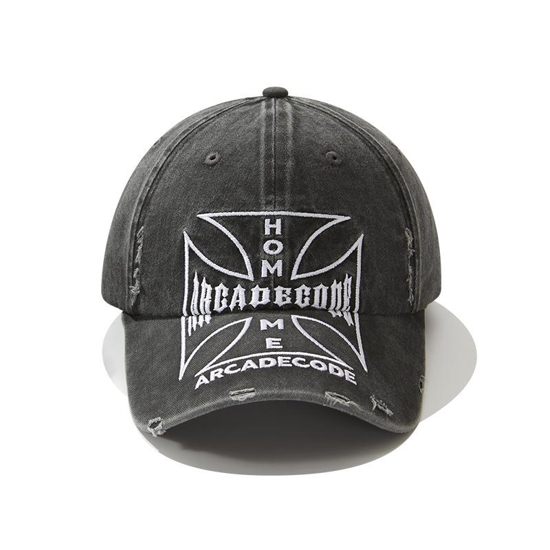 Street retro big head circumference couple cap hat men's and women's sunshade enlarged and deepened soft top baseball cap