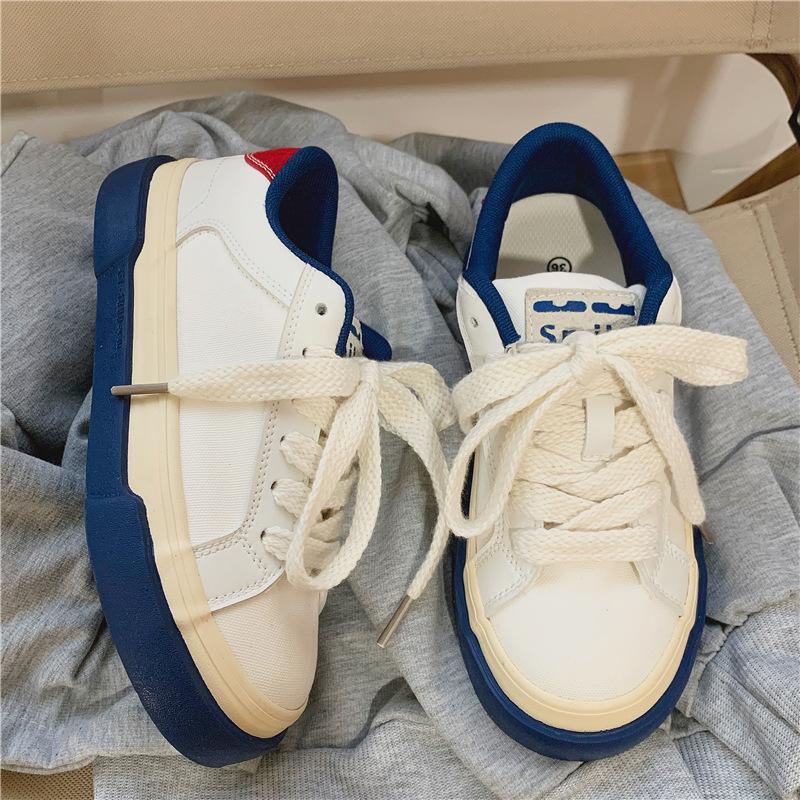 2026 Fashion Brand Vintage Red Canvas Low-top Women Sneakers Casual Letter Embroidery Skateboard Shoes Students Flats Zapatillas
