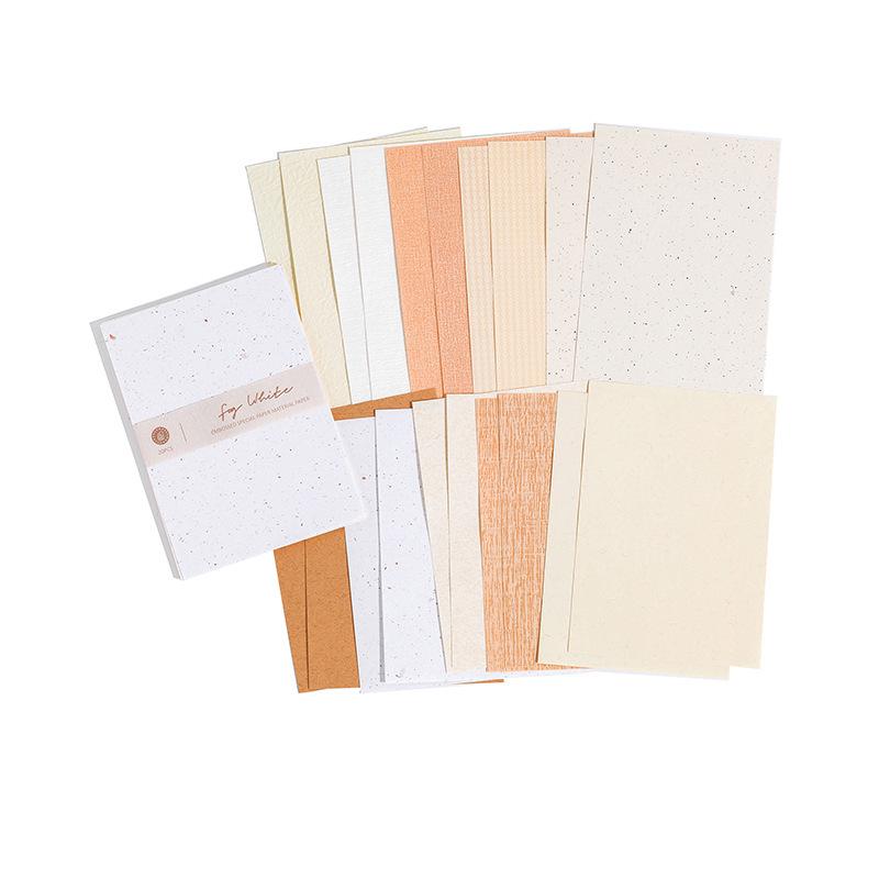 MoMo Textured Post Office Series Non-Adhesive Salt Style Paper for DIY Journal and Collage.