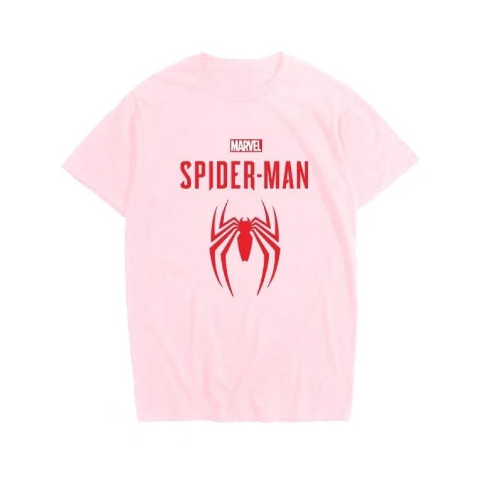 Marvel Black Widow Comic Pattern  SpiderUnisex Logo TShirt High Quality Combed Cotton Streetwear Casual Loose Fit Tee S