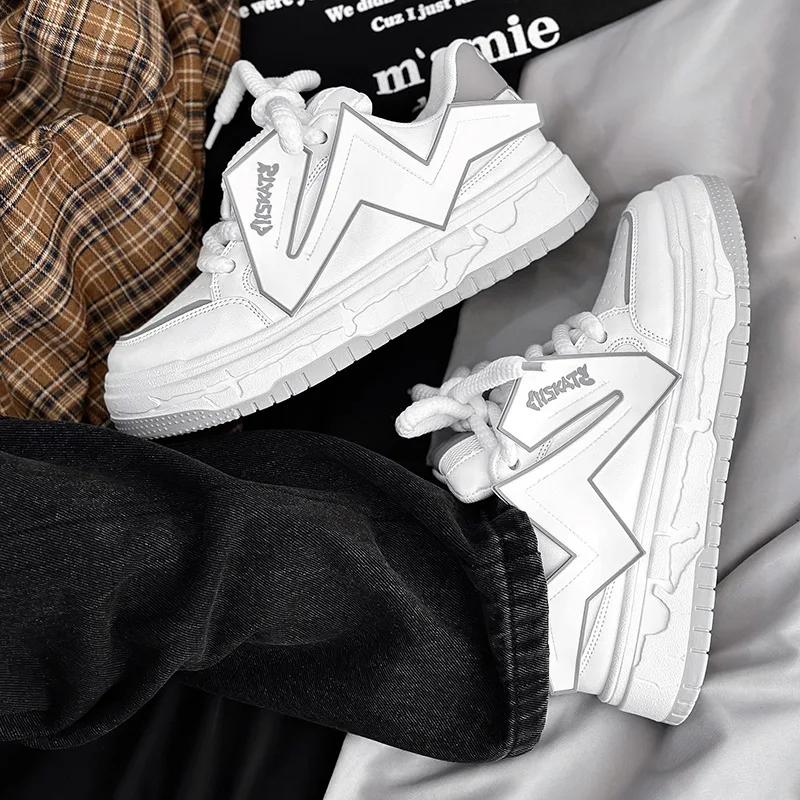 Fashion Spring Autumn New Exquisite Men's Sneakers Exquisite Youth Casual Board Shoes Comfortable Soft Bottom Breathable Running Shoes