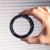 Magnetic Portafilter Basket Anti-Splash Ring - Italian Coffee Grinder Accessory, 51/53/58mm Handle Universal.