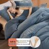 Thickened Winter Quilt: Flannel Coral Fleece & Cotton Blend for Warmth