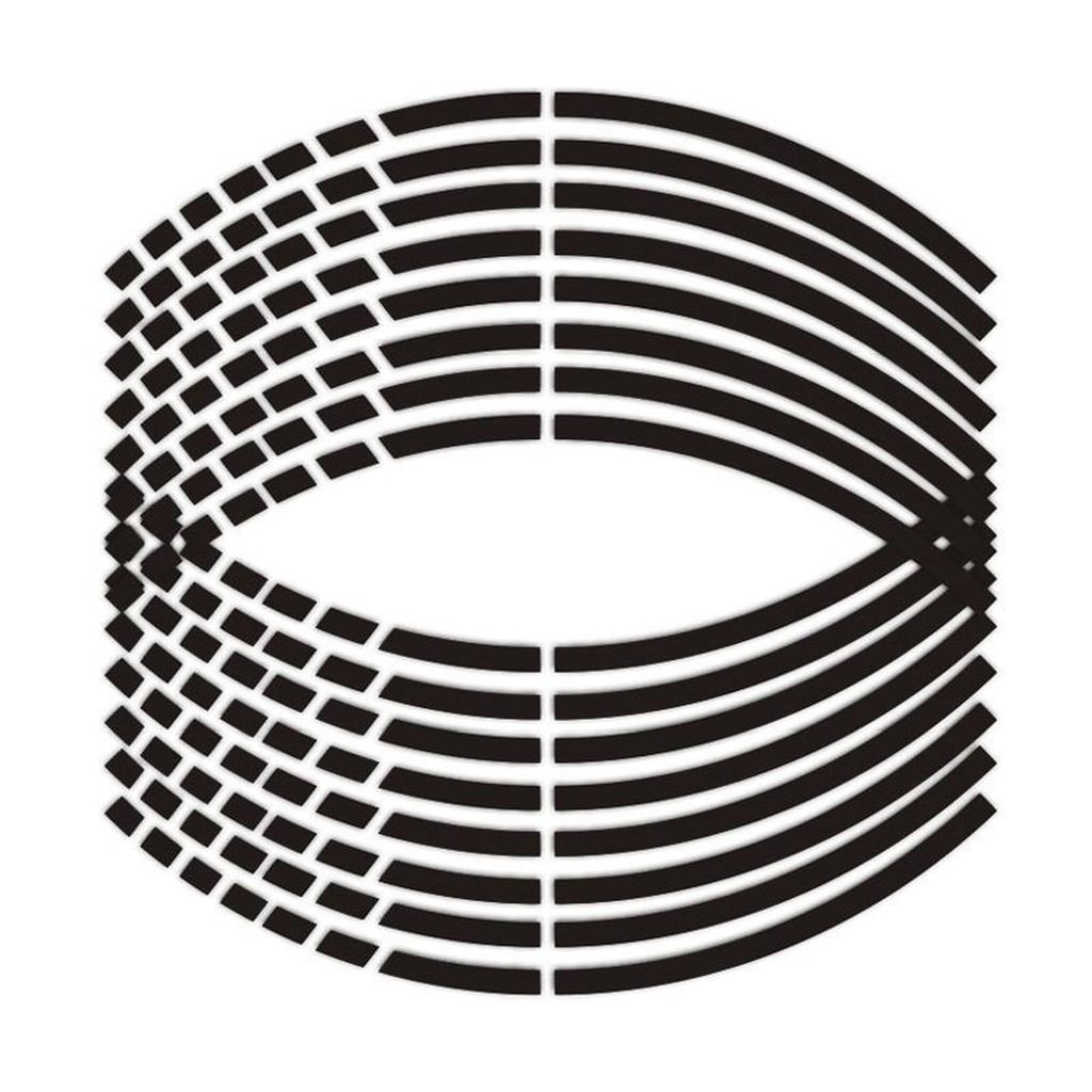 16 ks Samolepky na pneumatiky motocyklu a auta, ozdobné proužky, univerzální reflexní samolepka na kolo, páska na ráfek kola motocyklu 17"18"