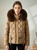 Winter new down cotton-padded clothes slim-fitting hooded big fur collar student cotton-padded clothes women's short cotton-padded jackets thicke