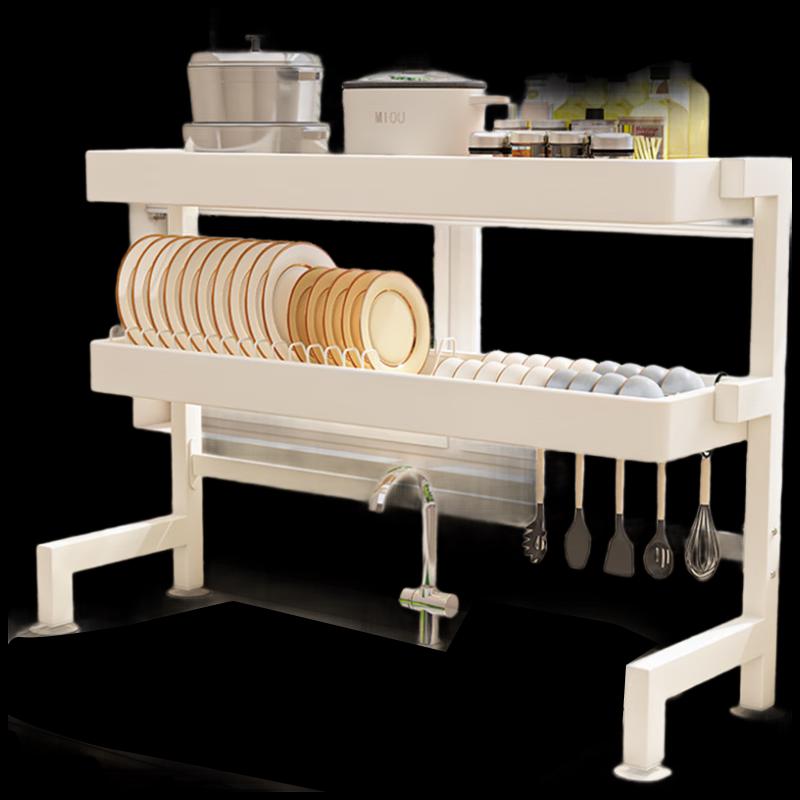 Transun 96cm Double-Layer Over-Sink Dish Rack