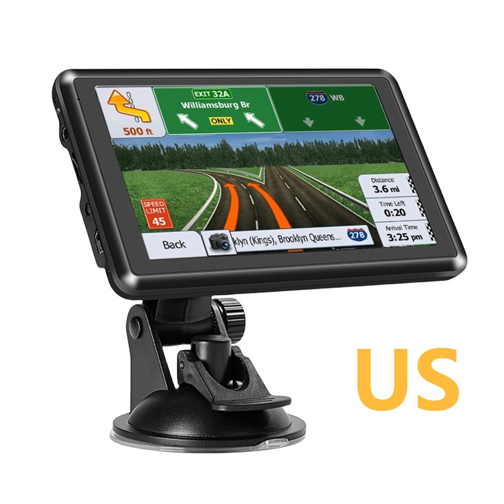 

HD Сенсорний Екран Автомобільний Монітор FM-Передавач 256 МБ+8 ГБ 5 Дюймів Автомобільна GPS-Навігація Голосовий Помічник Міні USB TF Карта ЄС АУ Північна Америка