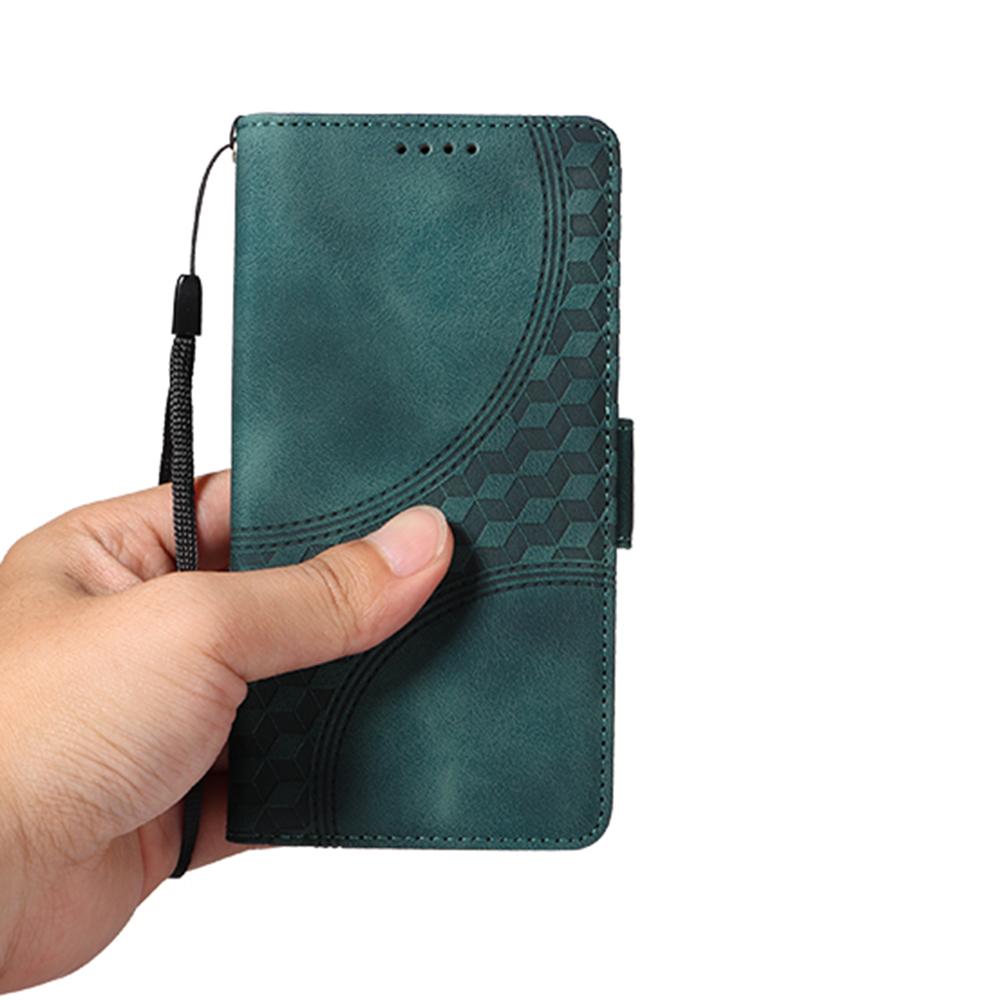 For Samsung Galaxy S25 Edge Case PU Leather Phone Cover Rhombus Starry Imprinted